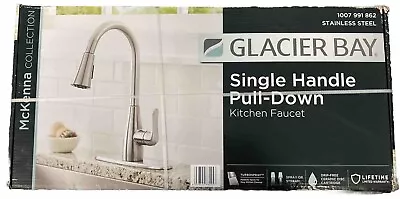 Glacier Bay Mckenna Pull-Down Kitchen Faucet In Stainless Steel #4257 • $48