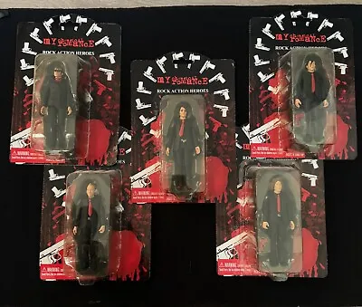 My Chemical Romance SEG Action Figure Full Set Unopened Displayed In Shadow Box • $2800