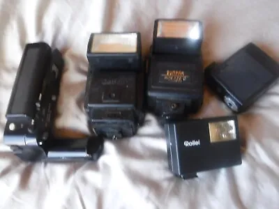 Camera Flash Lot Pre Owned Canon Sunpak Vivitar • $15.55