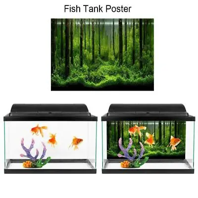 $12.78 • Buy 1Pc Waterproof Aquarium Fish Tank Background Poster PVC Adhesive Decor Paper
