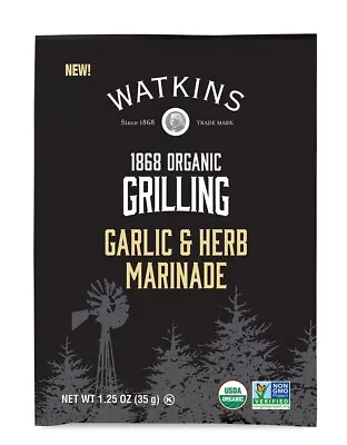 Watkins Organic Grilling Marinade Garlic &Herb Marinade Packs Lot Of 5 Packs • £7.03