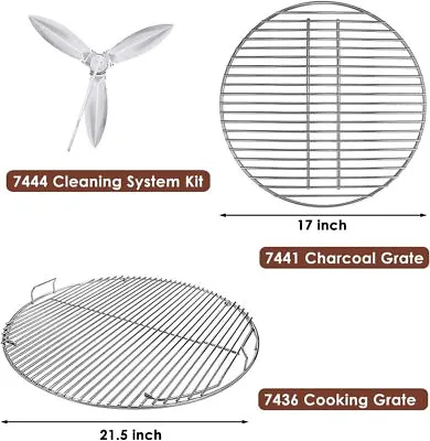 $24.17 • Buy Cooking Grate Charcoal Grate Cleaning System For Weber 22 /22.5  Charcoal Grills