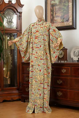 Dear Vanilla Japanese Kimono Women's Robe Gown Authentic Made In Japan Vintage • $38