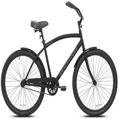 26 In Seachange Beach Cruiser Mens Bike Steel Frame Bicycle Single Speed Wheels • $170.88