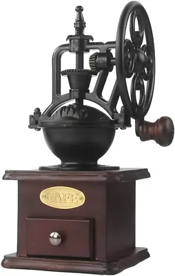 Manual Coffee Grinder Antique Cast Iron Hand Crank Coffee Mill With Grind  • $40.56