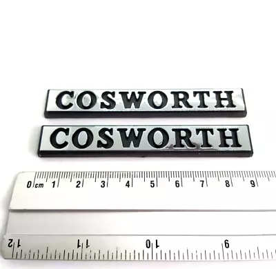 £38.23 • Buy Monogrammers Cosworth Sierra Rs Wings Doors Ford 4x4 Sapphire Chrome Acronyms X2