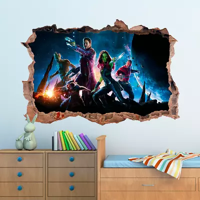 £3.99 • Buy Guardians Of The Galaxy Hole In Wall Sticker Decal Decor Kids Bedroom Decoration