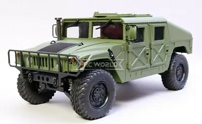 HG RC HUMMER H1 Humvee Military Hard Body Shell -FINISHED- *GREEN* • $179.99