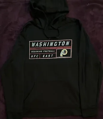 Washington Redskins Hoodie Majestic Therma Base Football Team Black NFL Large • $9.75