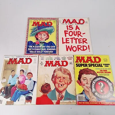 1970's/80's MAD Magazines Lot #143 163 197 248 Four Letter Word Super Special • $24.99