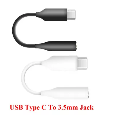 USB-C Headset Jack Adapter USB Type-C To 3.5mm Jack Audio Cable For Mobile PC • $5.69