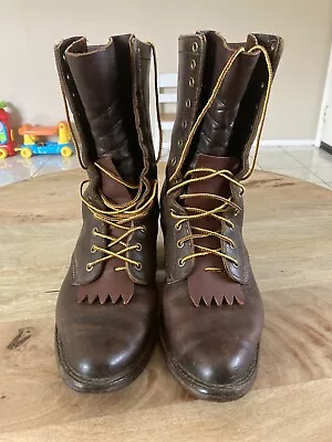 White's Sz 11 D Original Packer Boots Hand Made In Spokane Washington USA • $300