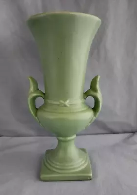 Haeger Vase #741 In Mint Green - 8 3/4  Tall With Foil Label • $24.99