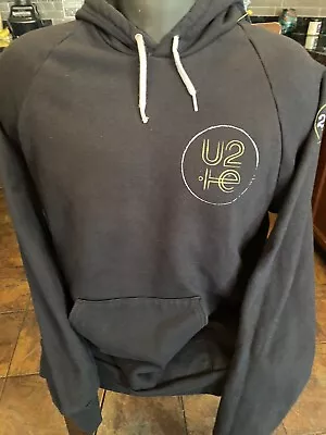 U2 2015 Concert Tour Black Fleece Hoodie Size L • $36.99