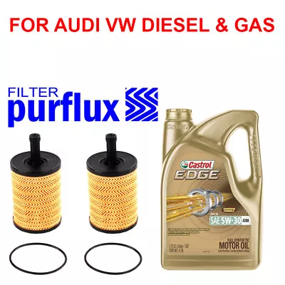 Engine OIl With Filter Tune Up Kit W Extra Oil Filter For Audi VW Diesel & Gas • $95.95