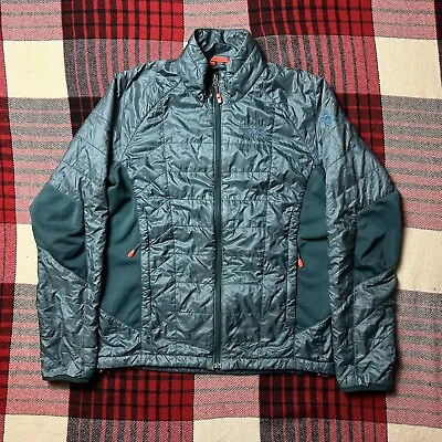 Mountain Hardwear Full Zip Hybrid Jacket Blue Sz Medium Puffer • $59.99