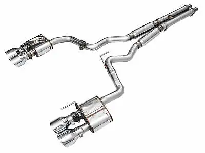 AWE SwitchPath Exhaust For S650 Ford Mustang Dark Horse Quad Chrome Silver Tips • $2995
