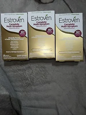 3xEstroven Complete Menopause Relief Caplets - 28 Count (3Packs) 84 Ct • $26.99