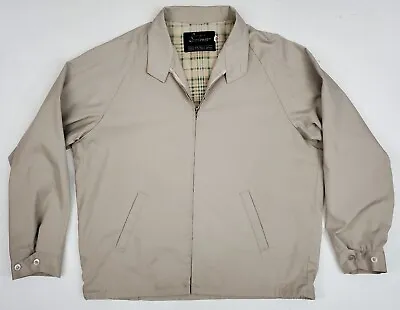 Vintage Sears 1960s 70s The Men's Store Lined Harrington Bomber Jacket 44 Long • $18.99