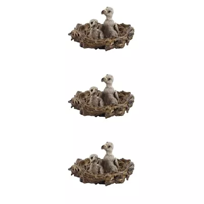  3 Pc Eagle Model Young Figures Home Accents Decor Worker Gift Accessories • £11.95