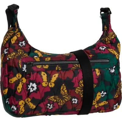 Rosetti Purse New Nwt Crossbody RFID Quilted Fabric Bag Floral Butterflies Strap • $31.83