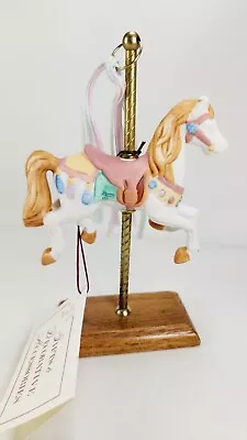 Vintage Porcelain CAROUSEL HORSE Figurine  The Creative Circle  Hand Painted NIB • $25