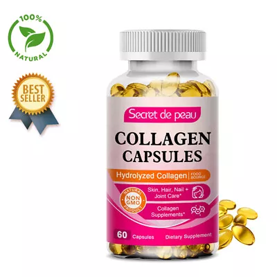 Collagen Vitamin Capsules For Hair Skin And Nails Premium Collagen Supplement • $12.98