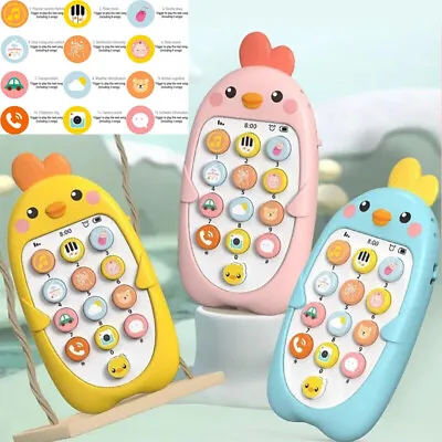 Baby Cell Phone Toy Early Education Music Learning Educational Sensory Toys New • £8.90