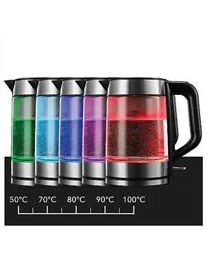 Colour Changing Glass Fast Boil Kettle 1.7L • £29.99
