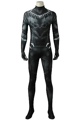 Black Panther Civil War Printed Jumpsuit Uniform Costume Cosplay Halloween • $102.42