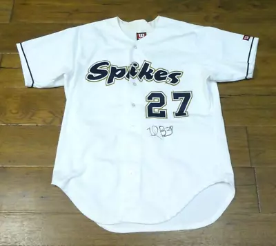 Spikes Signed Game Used Minor League Baseball Jersey #27 • $99.99