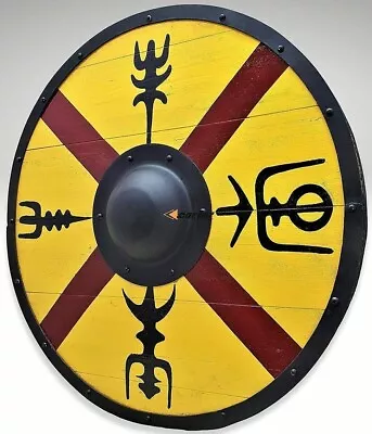 Authentic King Finehair 24 Inch Viking Battleworn Shield • $99.99