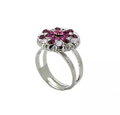 Mariana Ring Adorable Rose Fuchsia Lt Rose Amethyst & Rose Water Opal Aus... • $67