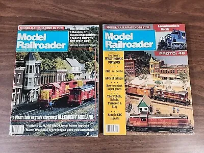 2 Model Railroader Magazines December 1987 & July1988 • $12