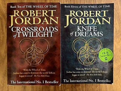 Crossroads Of Twilight + Knife Of Dreams Wheel Of Time 10 11 PB Robert Jordan • $30