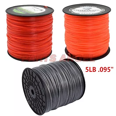 5lb .095 Heavy Duty Nylon Square Commercial String Trimmer Line Weed Eater Line • $32.90