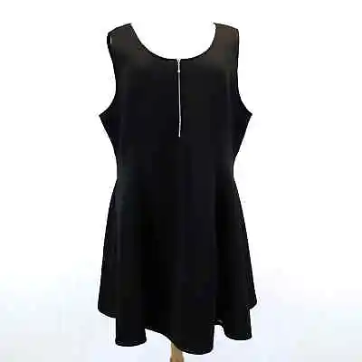 Rebel Wilson For Torrid Plus Size 5X Fit & Flare Scuba Dress Black Sleeveless • $30.09