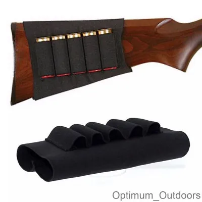 £5.99 • Buy 12 / 20  Gauge GA Shotgun Butt Stock 5 Shell Cartridge Holder Buttstock Ammo Gun