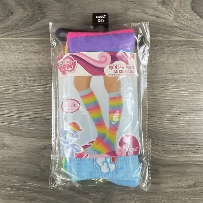 My Little Pony Rainbow Dash Adult Knee Socks Casual Cosplay Dress Up Costume • $19.99