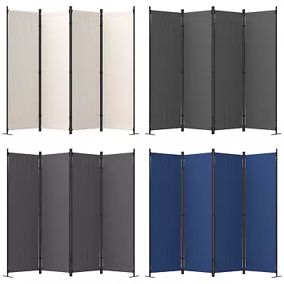 4 Panel Room Divider Folding Privacy Screen Room Separation For Home Office • $45.99