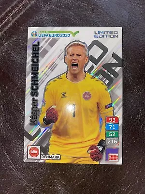 Kasper Schmeichel Panini Adrenalyn  Road To UEFA Euro 2020 Limited Edition Card • £1.99