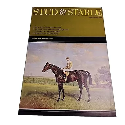 Stud & Stable Magazine V14 N10 October 1975 Horse Horseracing Mag Book • £15