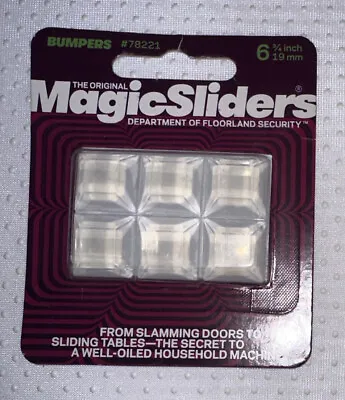 Magic Sliders 78221 Clear High-Profile Self-Stick Bumper 3/4 In. Pack Of 6 • $10.19