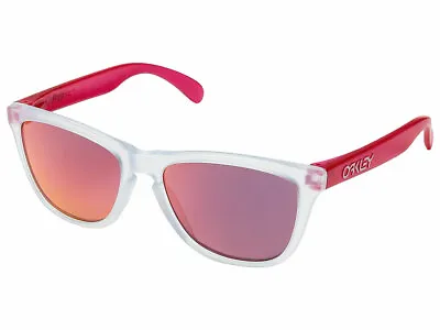 Oakley Frogskins Sunglasses OO9013-B355 Matte Clear/Pink/Torch Iridium • $99.99