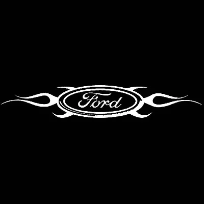 For Ford FLAMES TRIBAL CAR DECAL STICKER 450mm White Sticker Large • $13.75
