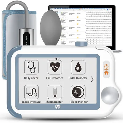 Multi-function Health Monitor 24 Hours Holter ECG Monitor Blood Pressure Monitor • £339.99