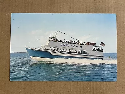 Postcard Mackinaw City Michigan MI Shepler's Mackinac Ferry Great Lakes Tourist • $6.99