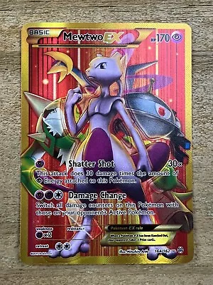 2015 Pokemon XY Mewtwo EX BREAKthrough 164/162 Secret Rare Full Art TCG • $39.99