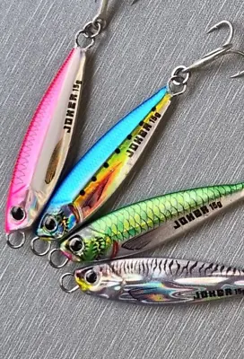 Lures JOKER Super Fry Thin Jigging Lure Casting Metal Lure For Bass Cod Etc • £5.99