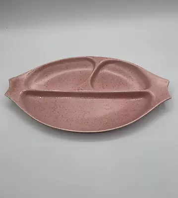 Vernon Ware Tickled Pink 3 Part Relish Dish Vintage Kilns • $31.14